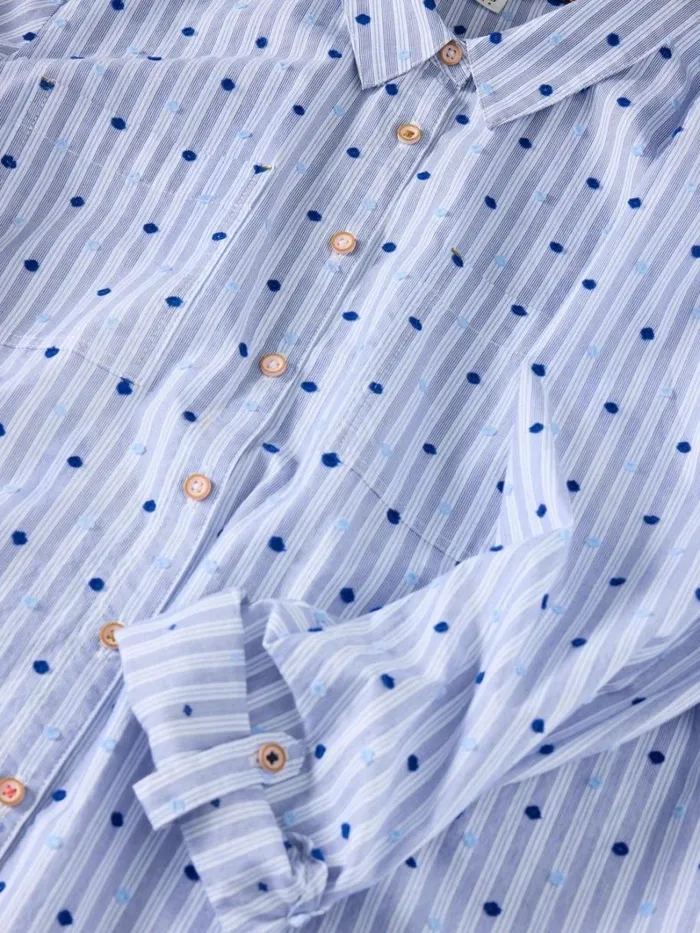 White Stuff SHIRTS and BLOUSES Sophie Organic Cotton Shirt Light Blue 8211 Women White Stuff SHIRTS and BLOUSES Sophie Organic Cotton Shirt Light Blue 8211 Women