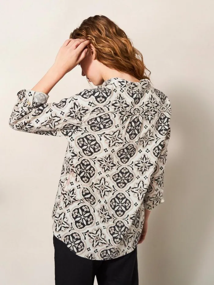 White Stuff SHIRTS and BLOUSES Sophie Organic Cotton Shirt Natural Multi 8211 Women White Stuff SHIRTS and BLOUSES Sophie Organic Cotton Shirt Natural Multi 8211 Women