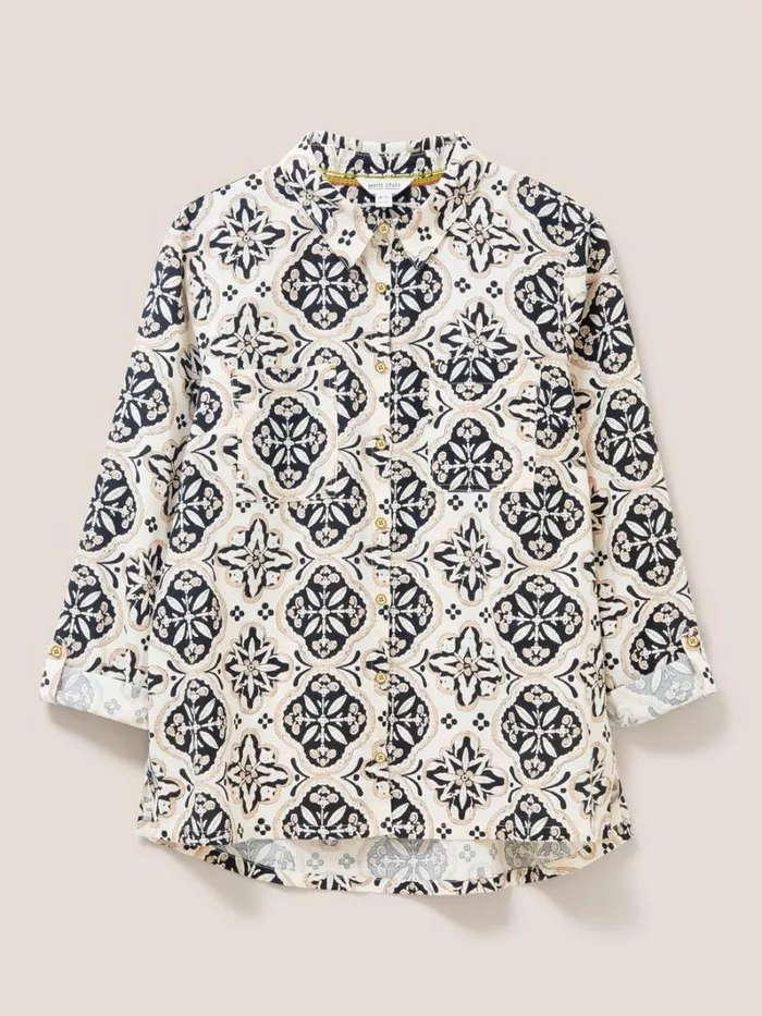 White Stuff SHIRTS and BLOUSES Sophie Organic Cotton Shirt Natural Multi 8211 Women White Stuff SHIRTS and BLOUSES Sophie Organic Cotton Shirt Natural Multi 8211 Women