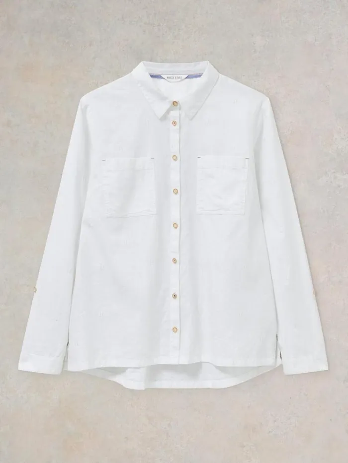 White Stuff SHIRTS and BLOUSES Sophie Organic Cotton Shirt Pale Ivory 8211 Women White Stuff SHIRTS and BLOUSES Sophie Organic Cotton Shirt Pale Ivory 8211 Women