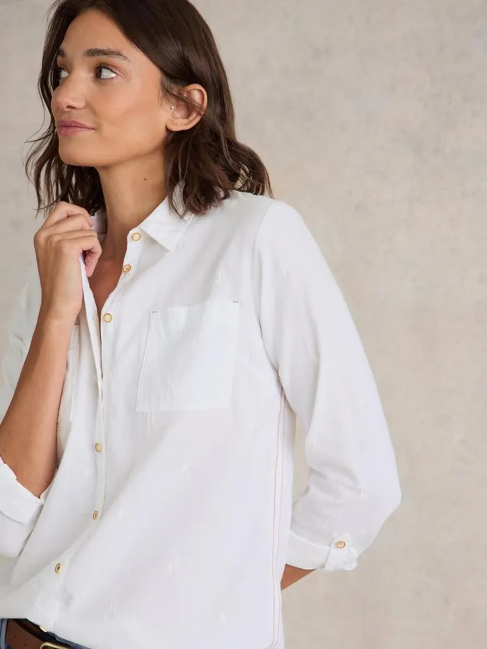 White Stuff SHIRTS and BLOUSES Sophie Organic Cotton Shirt Pale Ivory 8211 Women White Stuff SHIRTS and BLOUSES Sophie Organic Cotton Shirt Pale Ivory 8211 Women