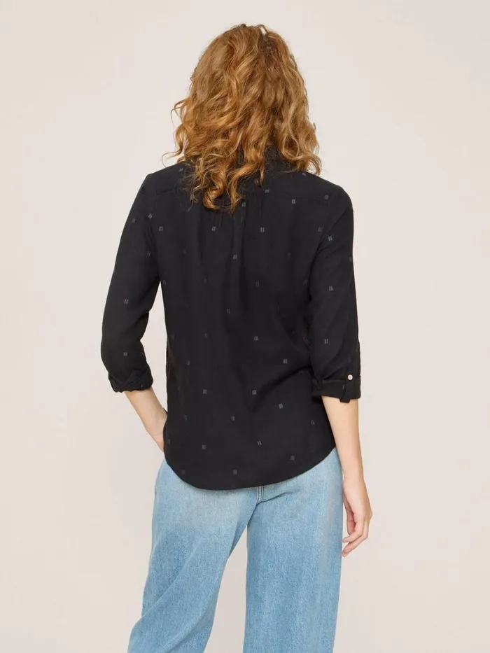 White Stuff SHIRTS and BLOUSES Sophie Organic Cotton Shirt Pure Black 8211 Women White Stuff SHIRTS and BLOUSES Sophie Organic Cotton Shirt Pure Black 8211 Women