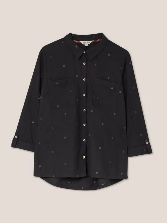 White Stuff SHIRTS and BLOUSES Sophie Organic Cotton Shirt Pure Black 8211 Women White Stuff SHIRTS and BLOUSES Sophie Organic Cotton Shirt Pure Black 8211 Women