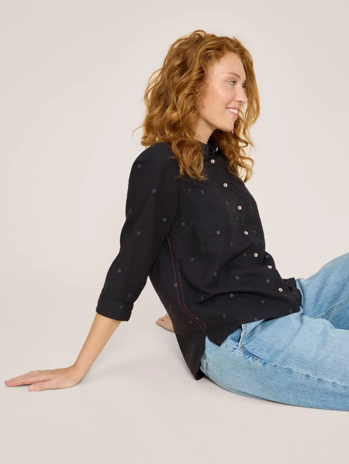White Stuff SHIRTS and BLOUSES Sophie Organic Cotton Shirt Pure Black 8211 Women White Stuff SHIRTS and BLOUSES Sophie Organic Cotton Shirt Pure Black 8211 Women