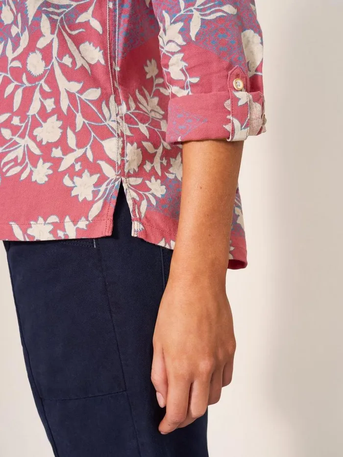 White Stuff SHIRTS and BLOUSES Sophie Organic Cotton Shirt Red Print 8211 Women White Stuff SHIRTS and BLOUSES Sophie Organic Cotton Shirt Red Print 8211 Women