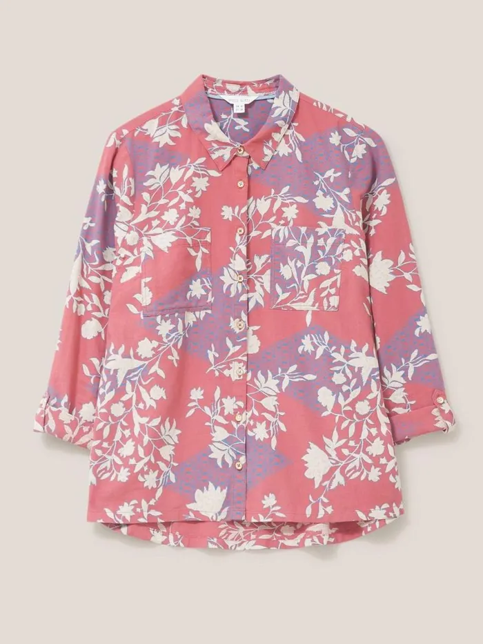 White Stuff SHIRTS and BLOUSES Sophie Organic Cotton Shirt Red Print 8211 Women White Stuff SHIRTS and BLOUSES Sophie Organic Cotton Shirt Red Print 8211 Women