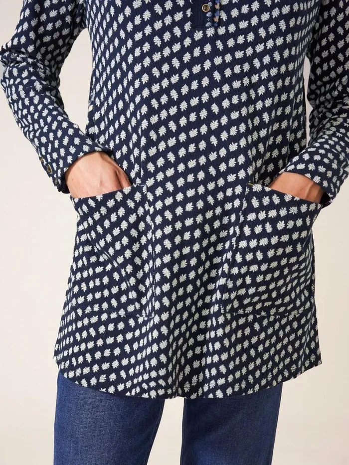 White Stuff SHIRTS and BLOUSES Tammy Textured Tunic Navy Multi 8211 Women White Stuff SHIRTS and BLOUSES Tammy Textured Tunic Navy Multi 8211 Women