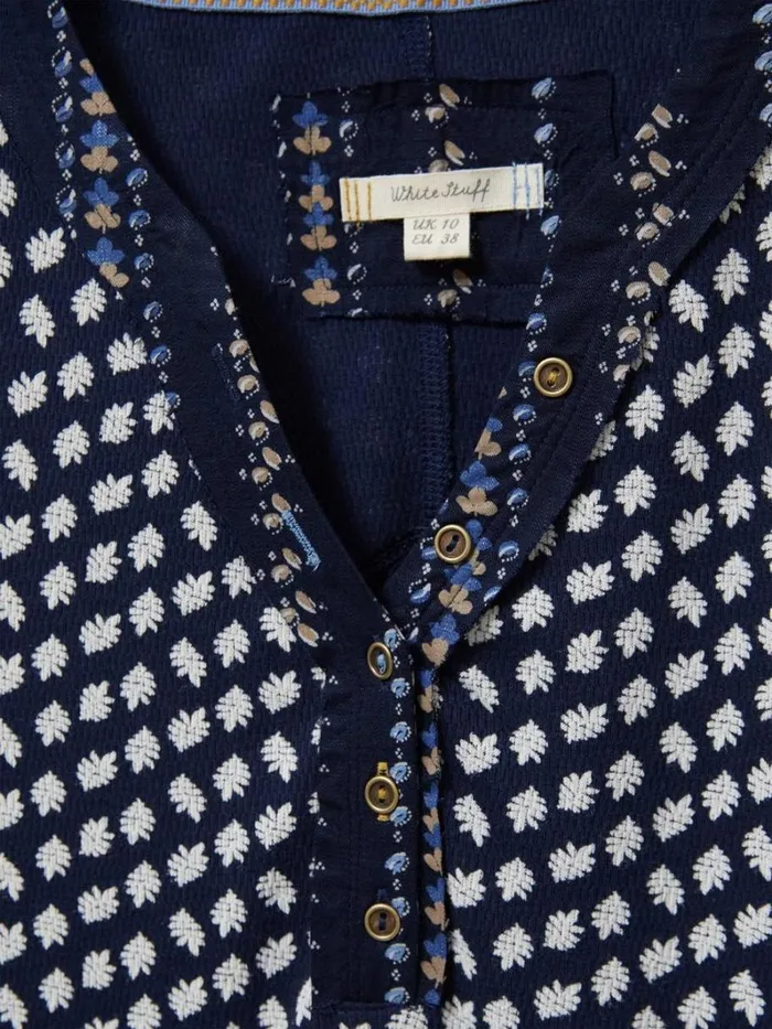 White Stuff SHIRTS and BLOUSES Tammy Textured Tunic Navy Multi 8211 Women White Stuff SHIRTS and BLOUSES Tammy Textured Tunic Navy Multi 8211 Women