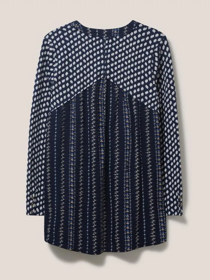 White Stuff SHIRTS and BLOUSES Tammy Textured Tunic Navy Multi 8211 Women White Stuff SHIRTS and BLOUSES Tammy Textured Tunic Navy Multi 8211 Women
