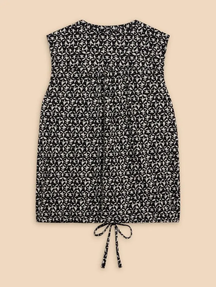 White Stuff SHIRTS and BLOUSES TULIP PRINTED SLEEVELESS SHIRT Black Print 8211 Women White Stuff SHIRTS and BLOUSES TULIP PRINTED SLEEVELESS SHIRT Black Print 8211 Women