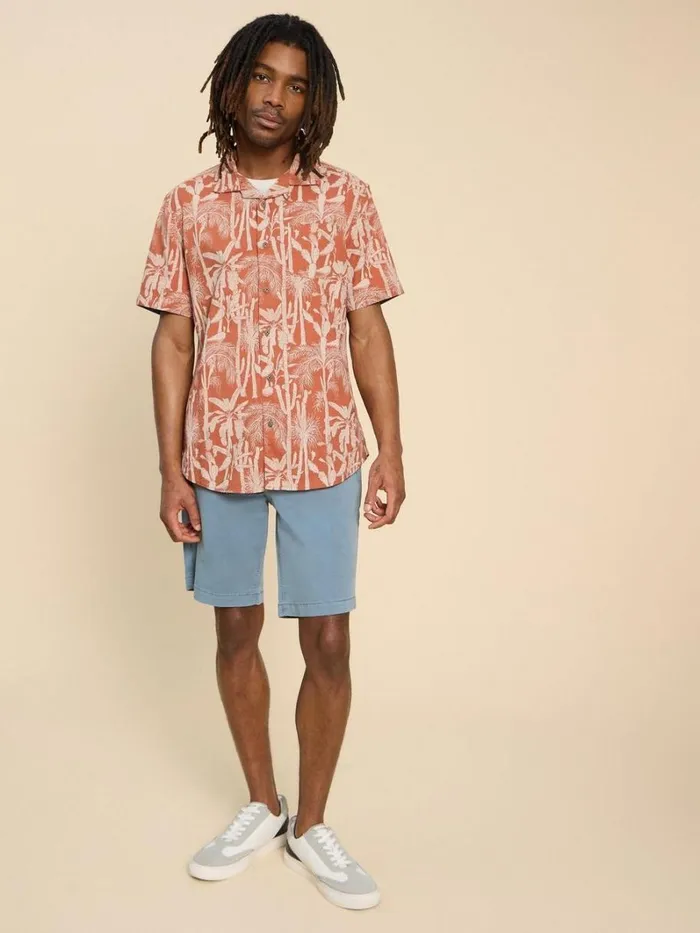 White Stuff SHIRTS Cactus Printed Shirt Orange Print 8211 Men