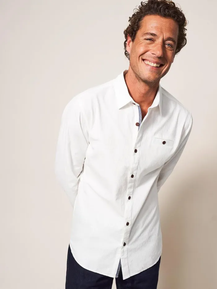 White Stuff SHIRTS Gaddesby Dobby Shirt White Multi 8211 Men White Stuff SHIRTS Gaddesby Dobby Shirt White Multi 8211 Men
