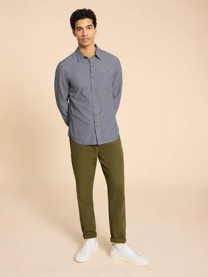 White Stuff SHIRTS Gingham LS Shirt Navy Multi 8211 Men