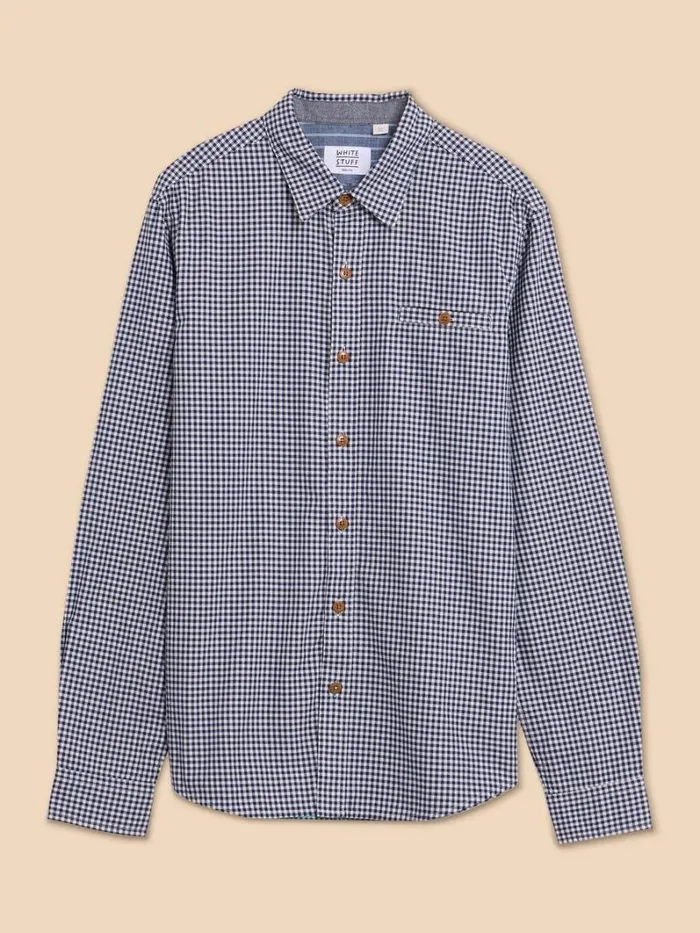 White Stuff SHIRTS Gingham LS Shirt Navy Multi 8211 Men
