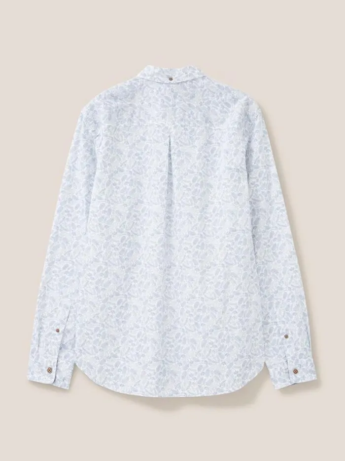 White Stuff SHIRTS Hare Print Shirt White Multi 8211 Men