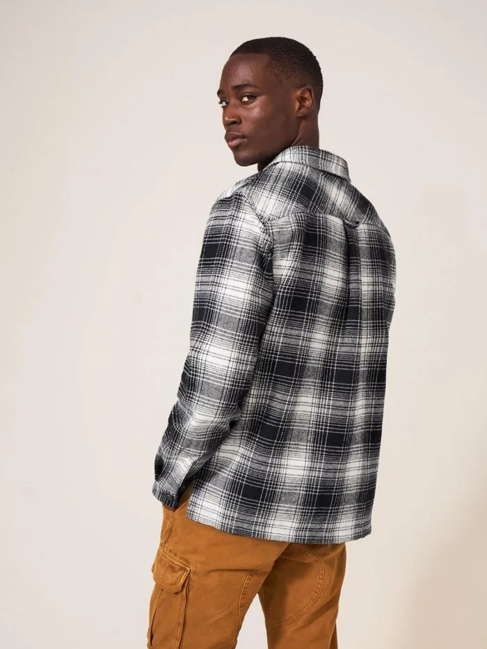 White Stuff SHIRTS Hixton Brushed Overshirt Pure Black 8211 Men