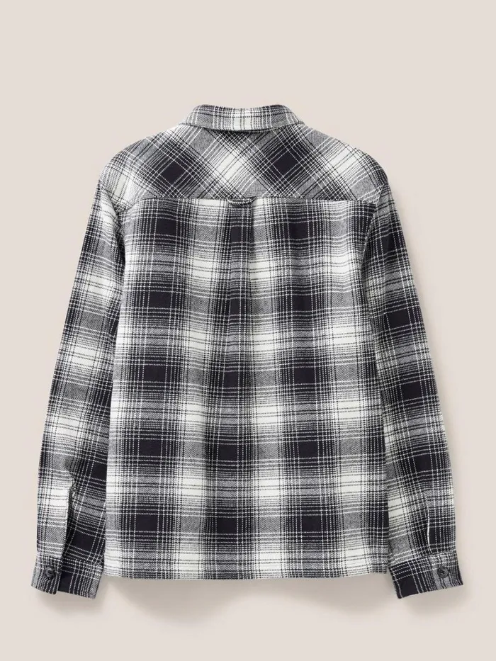 White Stuff SHIRTS Hixton Brushed Overshirt Pure Black 8211 Men