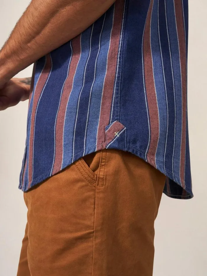 White Stuff SHIRTS Indigo Striped Shirt Indigo Blue 8211 Men White Stuff SHIRTS Indigo Striped Shirt Indigo Blue 8211 Men