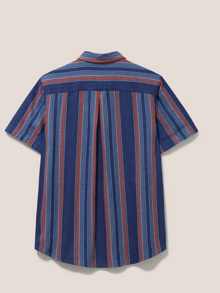 White Stuff SHIRTS Indigo Striped Shirt Indigo Blue 8211 Men White Stuff SHIRTS Indigo Striped Shirt Indigo Blue 8211 Men
