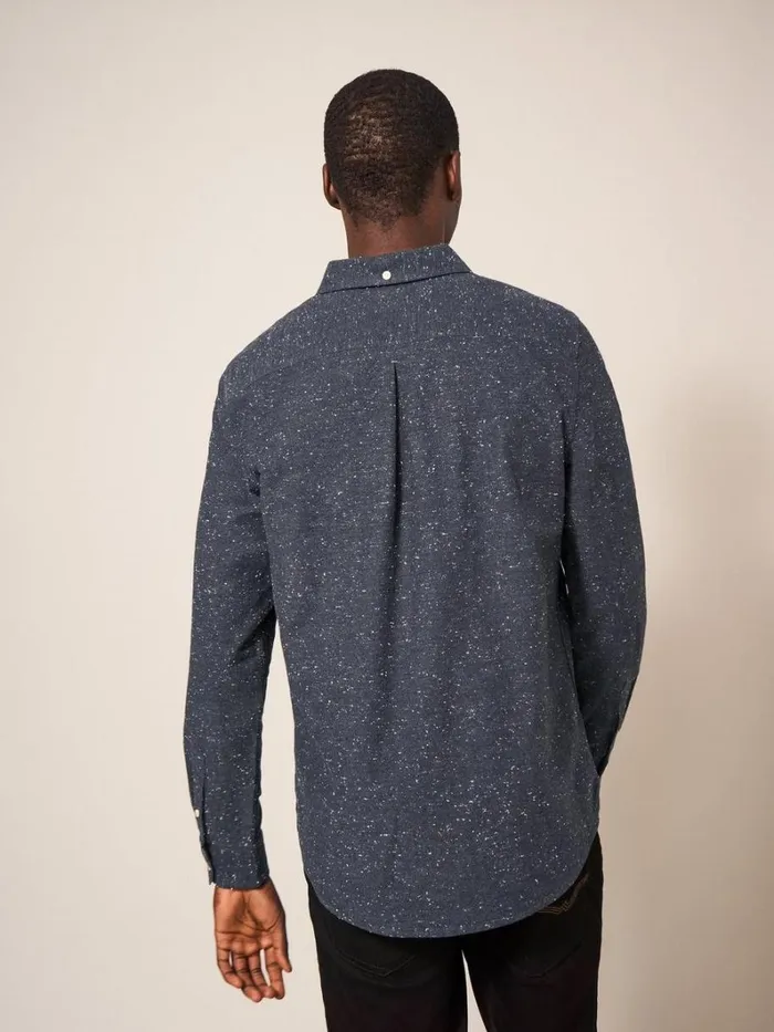White Stuff SHIRTS Oxford Nep Shirt Charcoal Grey 8211 Men