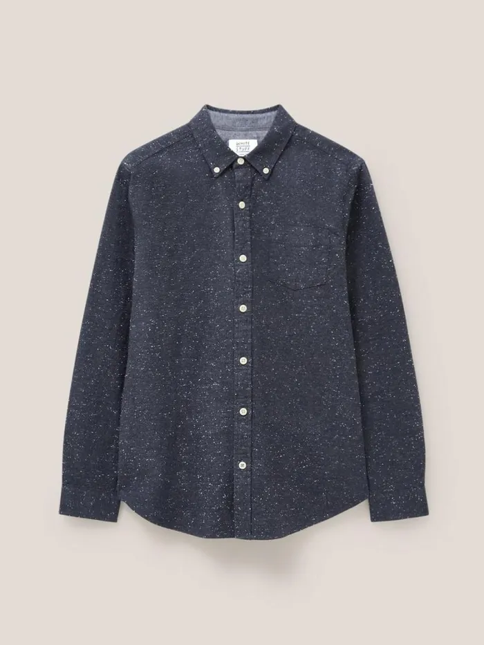 White Stuff SHIRTS Oxford Nep Shirt Charcoal Grey 8211 Men