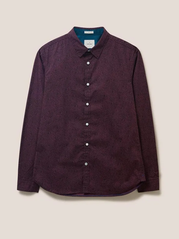 White Stuff SHIRTS Party Floral Printed Shirt Mid Plum 8211 Men White Stuff SHIRTS Party Floral Printed Shirt Mid Plum 8211 Men