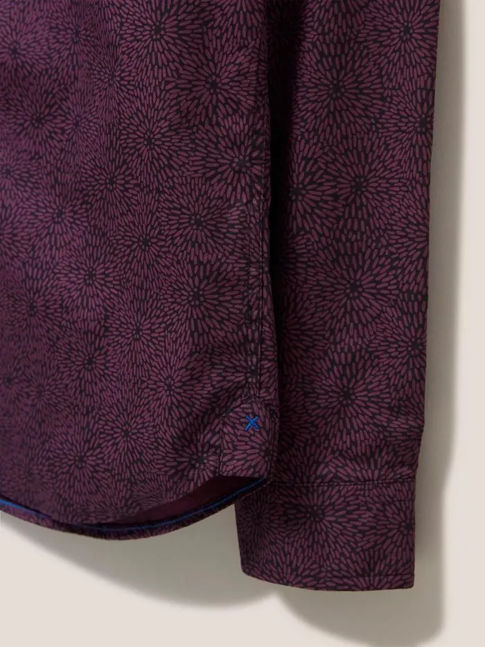 White Stuff SHIRTS Party Floral Printed Shirt Mid Plum 8211 Men White Stuff SHIRTS Party Floral Printed Shirt Mid Plum 8211 Men