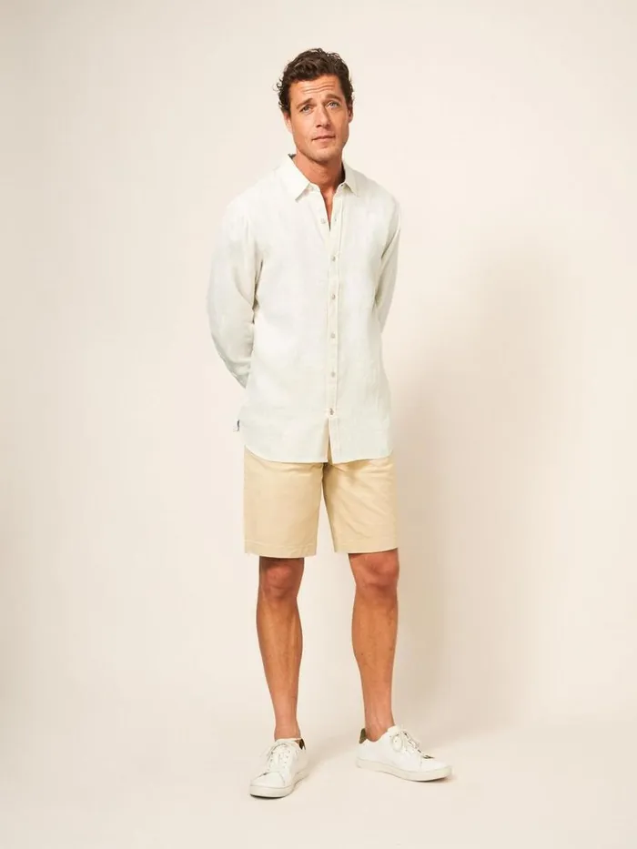 White Stuff SHIRTS Pembroke LS Linen Shirt Light Natural 8211 Men