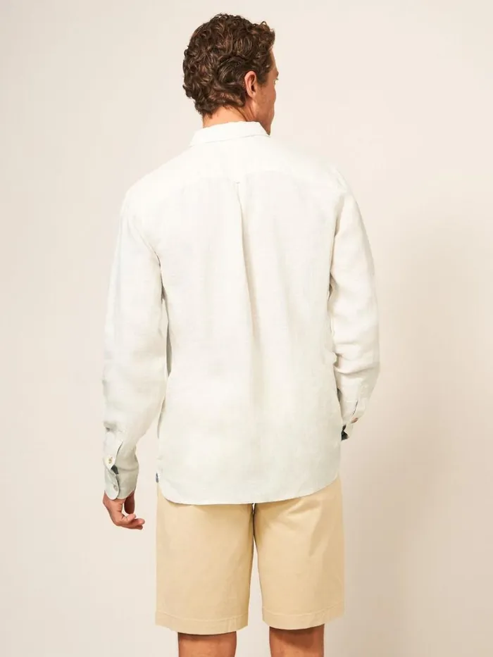 White Stuff SHIRTS Pembroke LS Linen Shirt Light Natural 8211 Men