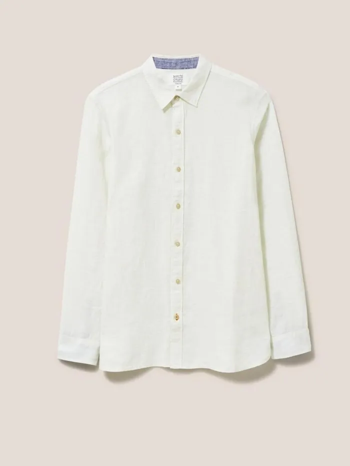 White Stuff SHIRTS Pembroke LS Linen Shirt Light Natural 8211 Men