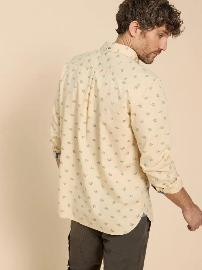 White Stuff SHIRTS Printed Leaf Shirt Natural Multi 8211 Men White Stuff SHIRTS Printed Leaf Shirt Natural Multi 8211 Men