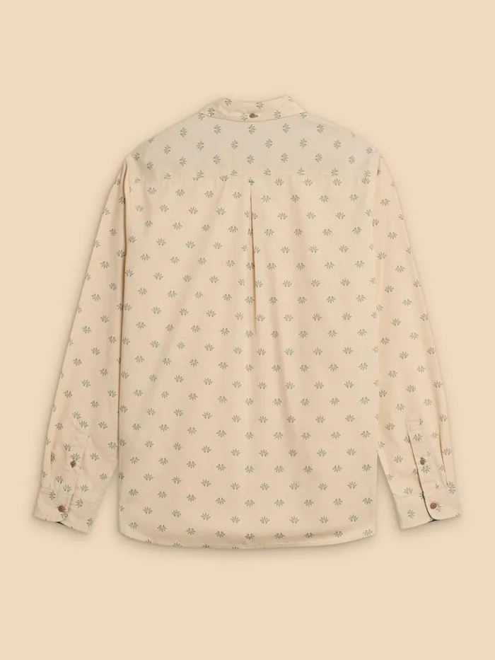 White Stuff SHIRTS Printed Leaf Shirt Natural Multi 8211 Men White Stuff SHIRTS Printed Leaf Shirt Natural Multi 8211 Men