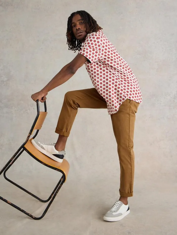 White Stuff SHIRTS Retro Spot Printed SS Shirt Red Print 8211 Men White Stuff SHIRTS Retro Spot Printed SS Shirt Red Print 8211 Men