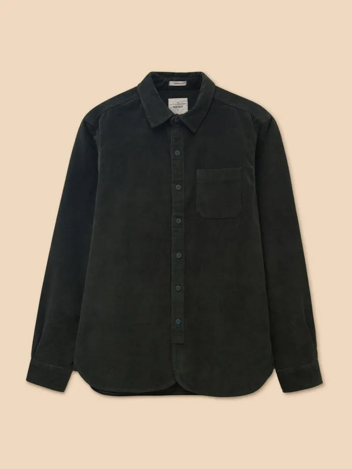 White Stuff SHIRTS Whitwick Cord Shirt Dark Green 8211 Men White Stuff SHIRTS Whitwick Cord Shirt Dark Green 8211 Men