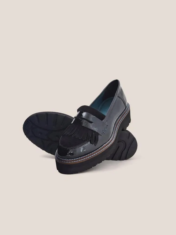 White Stuff SHOES Elva Chunky Leather Loafer Pure Black 8211 Women White Stuff SHOES Elva Chunky Leather Loafer Pure Black 8211 Women