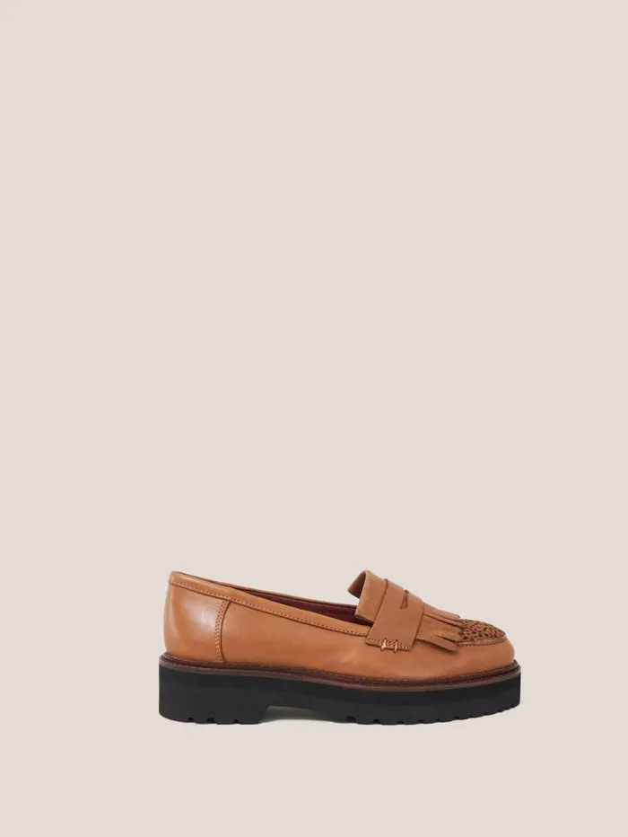 White Stuff SHOES Elva Chunky Leather Loafer Tan Multi 8211 Women White Stuff SHOES Elva Chunky Leather Loafer Tan Multi 8211 Women