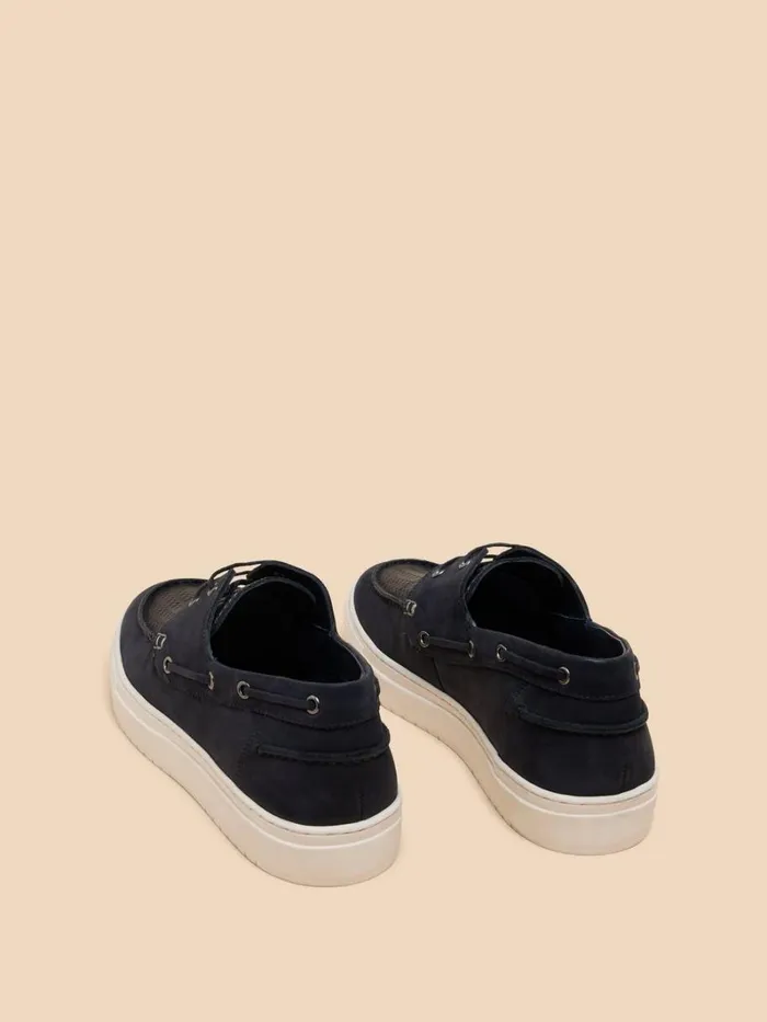 White Stuff SHOES Noah Leather Boat Shoe Dark Navy 8211 Men White Stuff SHOES Noah Leather Boat Shoe Dark Navy 8211 Men