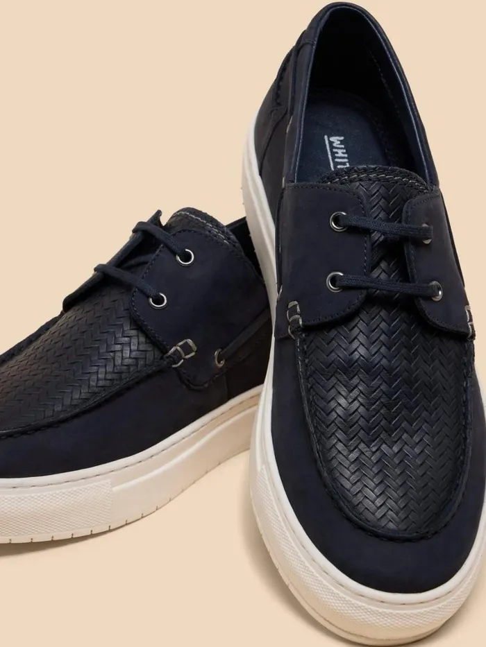 White Stuff SHOES Noah Leather Boat Shoe Dark Navy 8211 Men White Stuff SHOES Noah Leather Boat Shoe Dark Navy 8211 Men