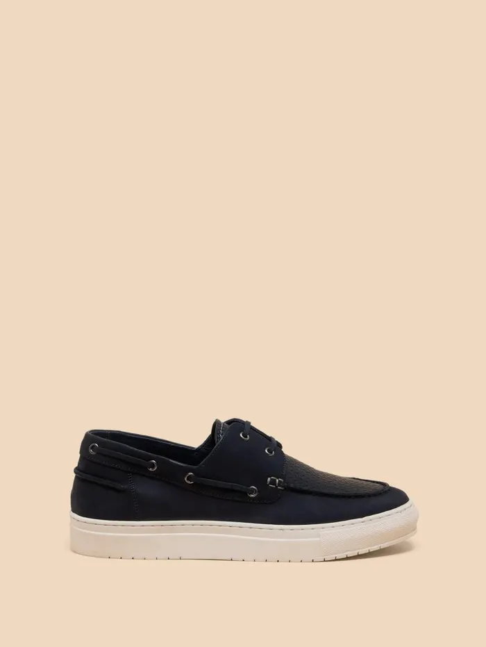 White Stuff SHOES Noah Leather Boat Shoe Dark Navy 8211 Men White Stuff SHOES Noah Leather Boat Shoe Dark Navy 8211 Men