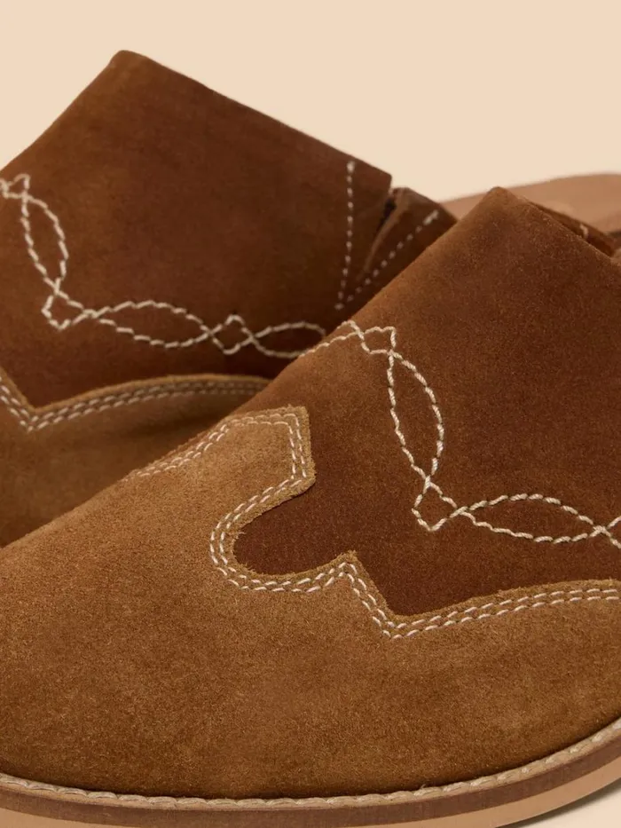 White Stuff SHOES Wallflower Suede Mule Mid Tan 8211 Women White Stuff SHOES Wallflower Suede Mule Mid Tan 8211 Women