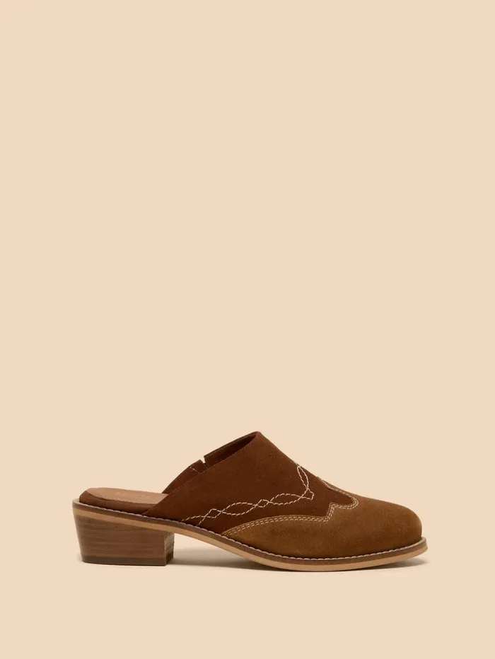 White Stuff SHOES Wallflower Suede Mule Mid Tan 8211 Women White Stuff SHOES Wallflower Suede Mule Mid Tan 8211 Women