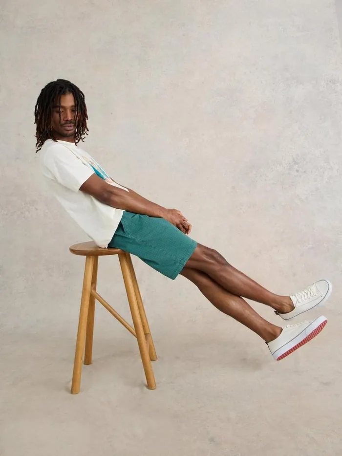 White Stuff SHORTS Ditsy Chino Short Teal Print 8211 Men White Stuff SHORTS Ditsy Chino Short Teal Print 8211 Men