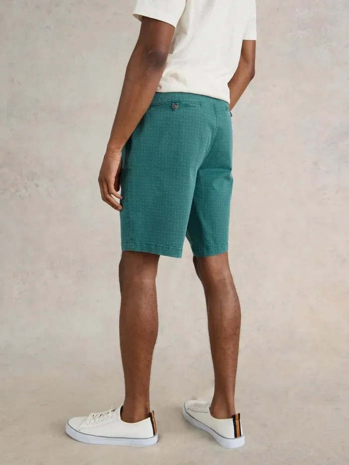 White Stuff SHORTS Ditsy Chino Short Teal Print 8211 Men White Stuff SHORTS Ditsy Chino Short Teal Print 8211 Men