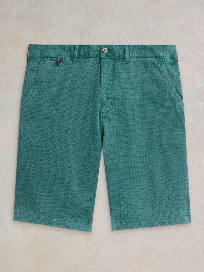 White Stuff SHORTS Ditsy Chino Short Teal Print 8211 Men White Stuff SHORTS Ditsy Chino Short Teal Print 8211 Men