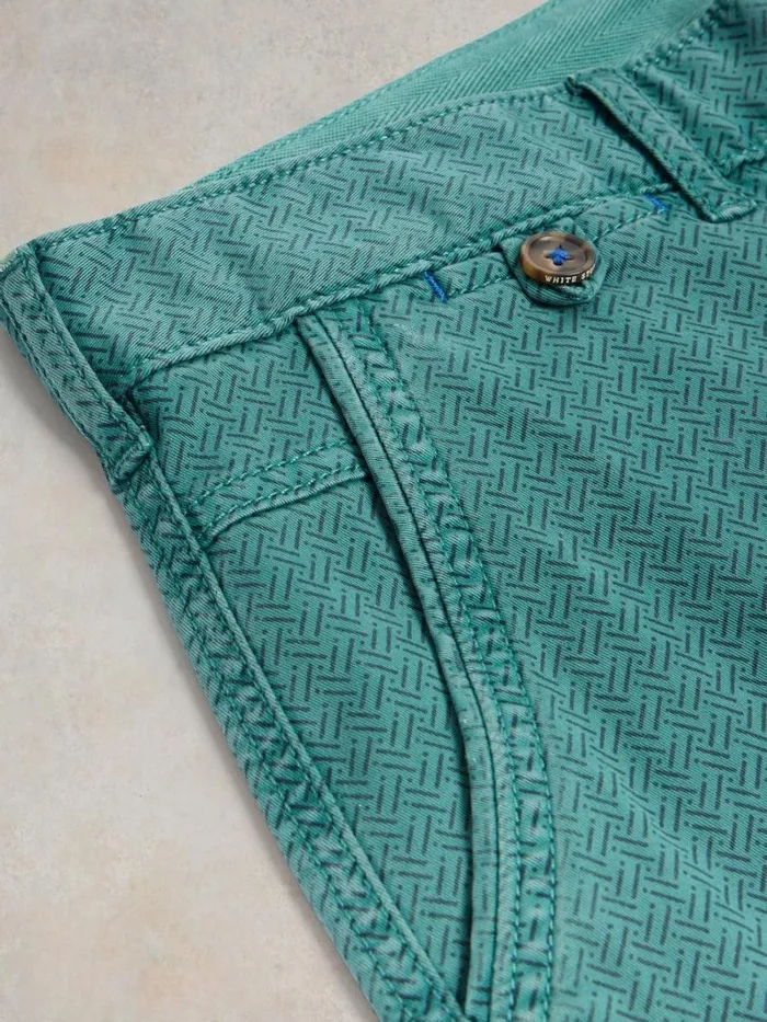 White Stuff SHORTS Ditsy Chino Short Teal Print 8211 Men White Stuff SHORTS Ditsy Chino Short Teal Print 8211 Men