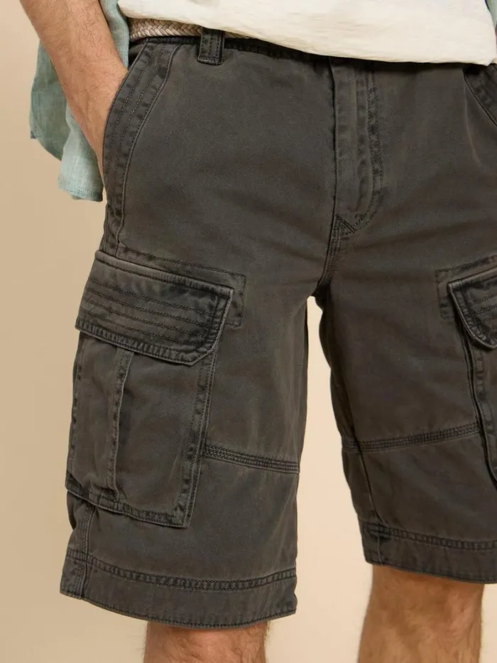 White Stuff SHORTS Halsall Organic Cargo Short Pure Black 8211 Men
