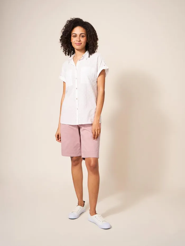 White Stuff SHORTS Hayley Organic Chino Shorts Mid Pink 8211 Women White Stuff SHORTS Hayley Organic Chino Shorts Mid Pink 8211 Women