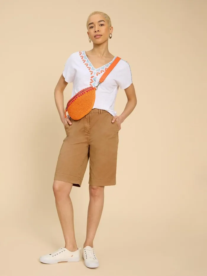 White Stuff SHORTS Hayley Organic Cotton Shorts Mid Tan 8211 Women White Stuff SHORTS Hayley Organic Cotton Shorts Mid Tan 8211 Women