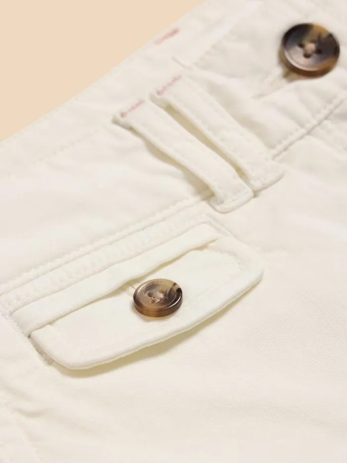 White Stuff SHORTS Hayley Organic Cotton Shorts Natural White 8211 Women White Stuff SHORTS Hayley Organic Cotton Shorts Natural White 8211 Women