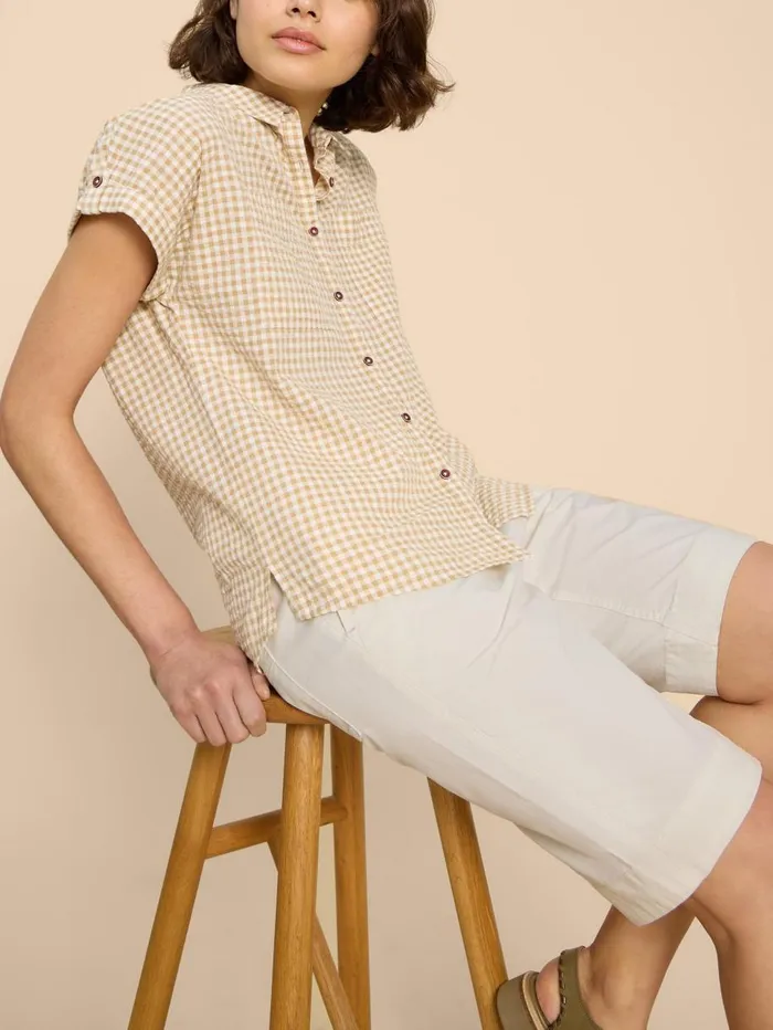 White Stuff SHORTS Hayley Organic Cotton Shorts Natural White 8211 Women White Stuff SHORTS Hayley Organic Cotton Shorts Natural White 8211 Women